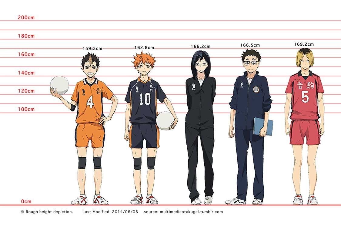 How Tall Is Hinata Shoyo In Haikyuu Now?